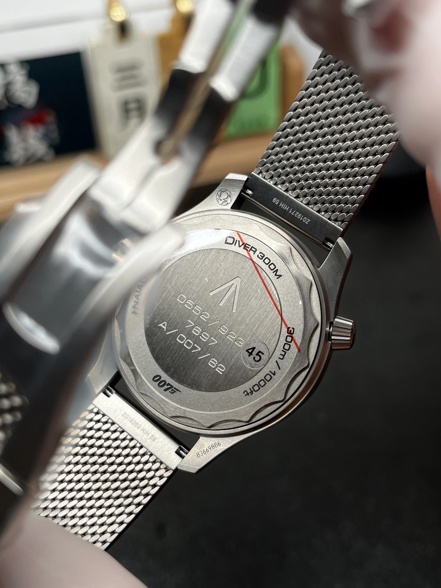 Thermal CBD Factory Omega Seamaster Diver 300M 42mm 007 Edition “No Time To Die” Titanium Mesh (210.90.42.20.01.001) 1:1 Super Clone – DD8806 Movement 221